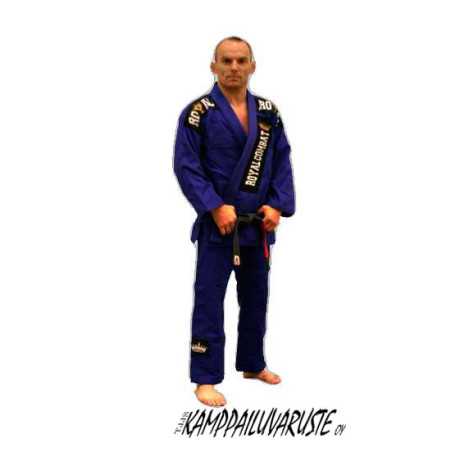 Royal Combat BJJ Kimono - Sininen edulliseen hintaan TJJS Kamppailuvaruste Oy nopea toimitus
