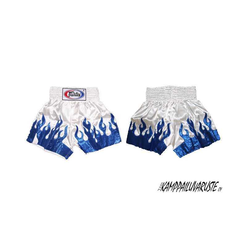 Fairtex Muaythai shorts - BS42 Vit / Blå