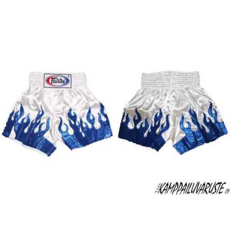 Fairtex Muaythai shorts - BS42 White/Blue