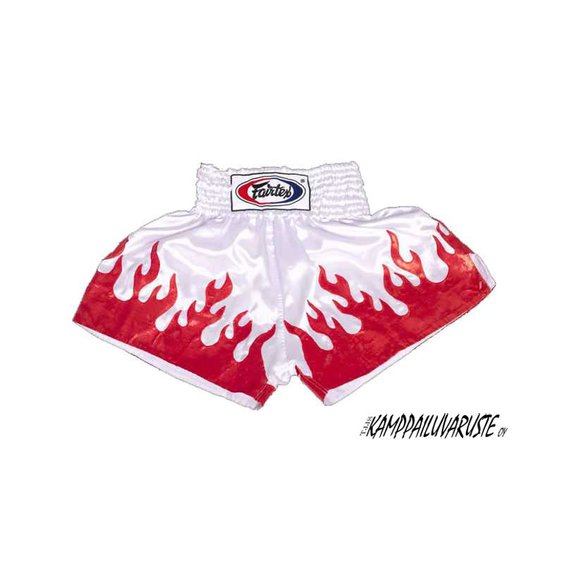 Fairtex Muaythai shorts - BS44 White/Red