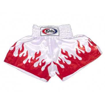 FairtexTJJS Kamppailuvaruste Oy|Fairtex Muaythai shorts - BS44 Vit / Röd|34,50 €|