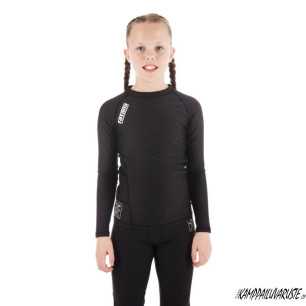 Tatami®ESSENTIALS Kids BLACK NOVA BASIC rash guard - Long Sleeve at a low price TJJS Kamppailuvaruste Oy fast delivery