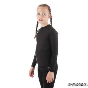 Tatami®ESSENTIALS Kids BLACK NOVA BASIC rash guard - Pitkähihainen