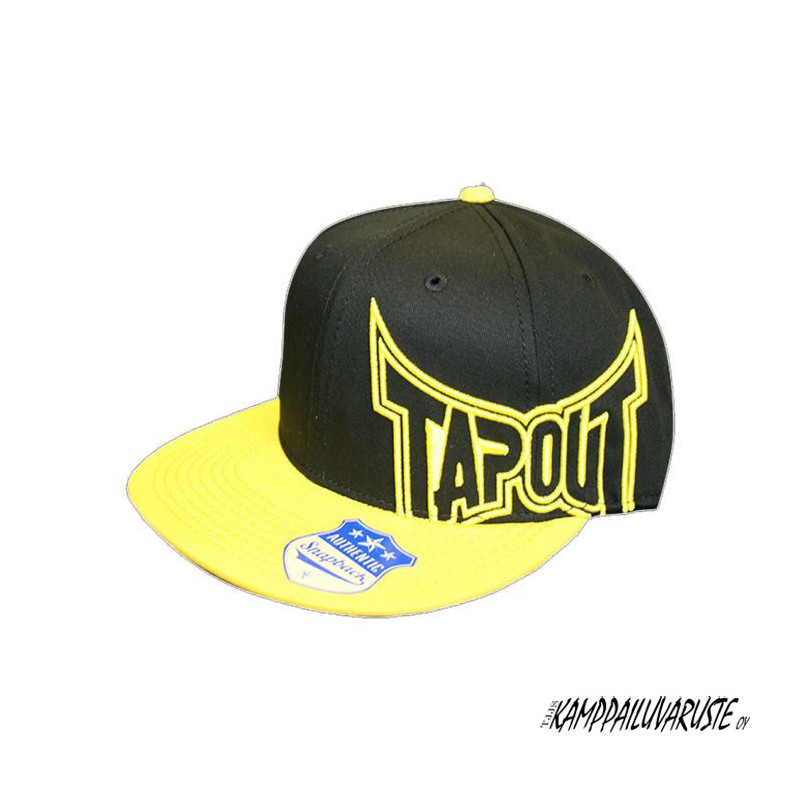 TapouT CTN TWL FLT BRN Snapback Hat 3D EMB - Musta/Keltainen