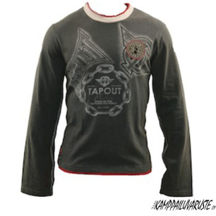 TapouT Vintage T-Shirt Longsleeve - Chest Print with Badge
