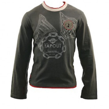 TapouT Vintage T-Shirt Longsleeve - Chest Print with Badge