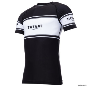 Tatami Fraction rash guard Black - Short Sleeve