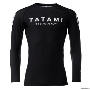 Tatami Katakana rash guard Black - Long Sleeve