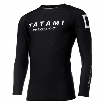 Tatami Katakana rash guard Black - Long Sleeve
