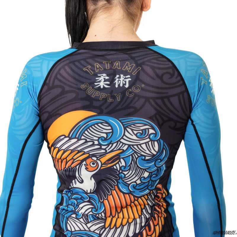 Tatami Ladies Crane Eco Tech Recycled rash guard - Long Sleeve at a low price TJJS Kamppailuvaruste Oy fast delivery Tatami Ladies Crane Eco Tech Recycled rash guard - Long Sleeve at a low price TJJS Kamppailuvaruste Oy fast delivery