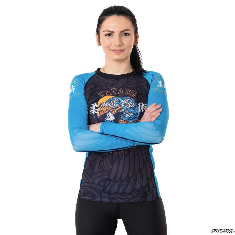 Tatami Ladies Crane Eco Tech Recycled rash guard - Long Sleeve at a low price TJJS Kamppailuvaruste Oy fast delivery Tatami Ladies Crane Eco Tech Recycled rash guard - Long Sleeve at a low price TJJS Kamppailuvaruste Oy fast delivery