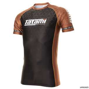 Tatami 2022 IBJJF Rank rash guard - Brown at a low price TJJS Kamppailuvaruste Oy fast delivery