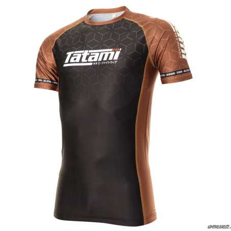 Tatami 2022 IBJJF Rank rash guard - Brown at a low price TJJS Kamppailuvaruste Oy fast delivery
