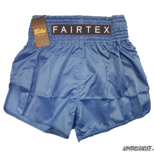 Fairtex Muaythai Slim Cut shorts BS-Micro - Blå
