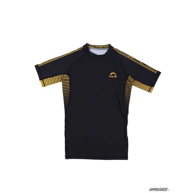 Manto rash guard STRIPE 2.0 Black - Short sleeve at a low price TJJS Kamppailuvaruste Oy fast delivery