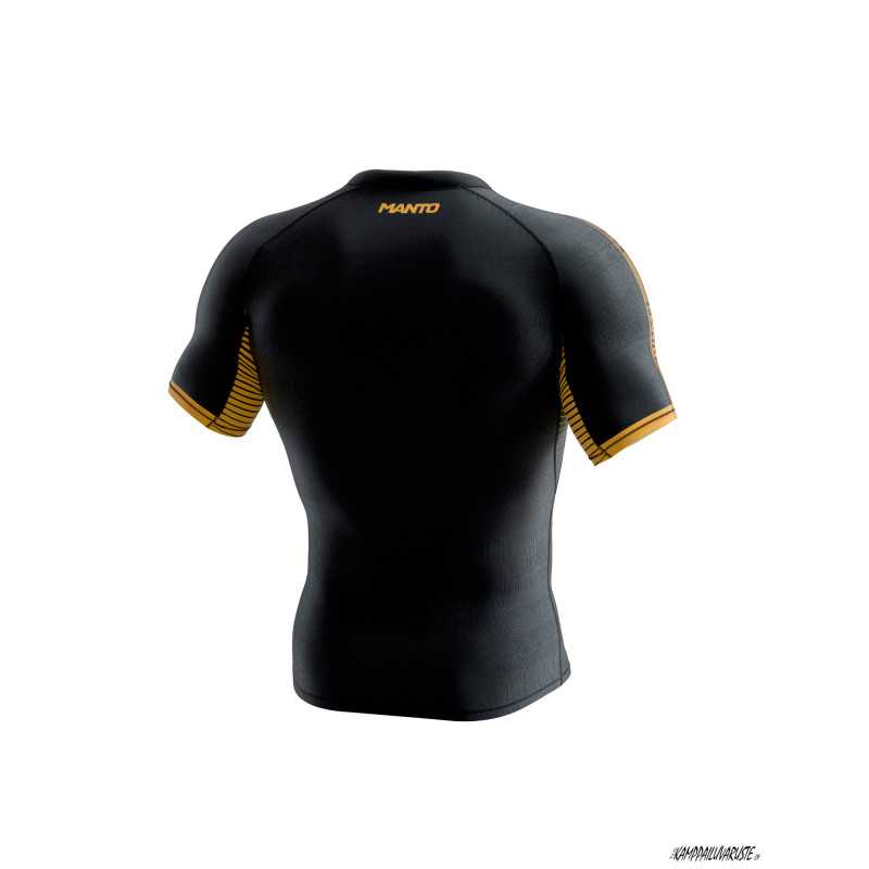 Manto rash guard STRIPE 2.0 Black - Short sleeve at a low price TJJS Kamppailuvaruste Oy fast delivery