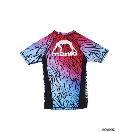Manto rash guard MULTI GRADIENT short sleeve