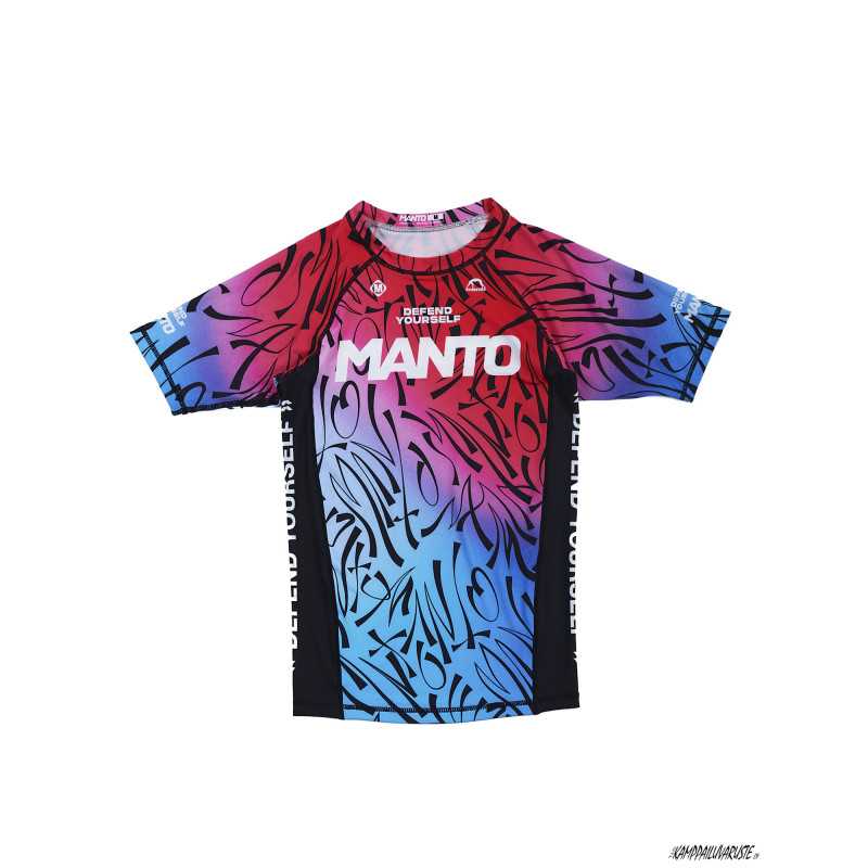 Manto rash guard MULTI GRADIENT short sleeve at a low price TJJS Kamppailuvaruste Oy fast delivery