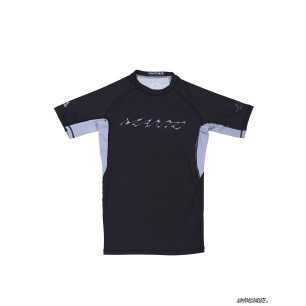 Manto rash guard METAL black short sleeve at a low price TJJS Kamppailuvaruste Oy fast delivery