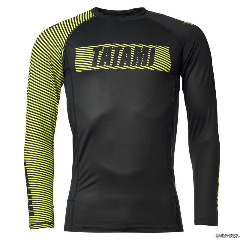 Tatami® ESSENTIALS 3.0 Long Sleeve Rash Guard – Black & Yellow at a low price TJJS Kamppailuvaruste Oy fast delivery Tatami® ESSENTIALS 3.0 Long Sleeve Rash Guard – Black & Yellow at a low price TJJS Kamppailuvaruste Oy fast delivery