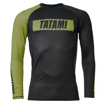 Tatami® ESSENTIALS 3.0 Long Sleeve Rash Guard – Black & Yellow