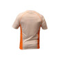 Tekniska T-shirts för män - Vit/Orange