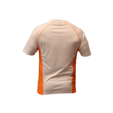 Mens Technical T-shirts - White/Orange