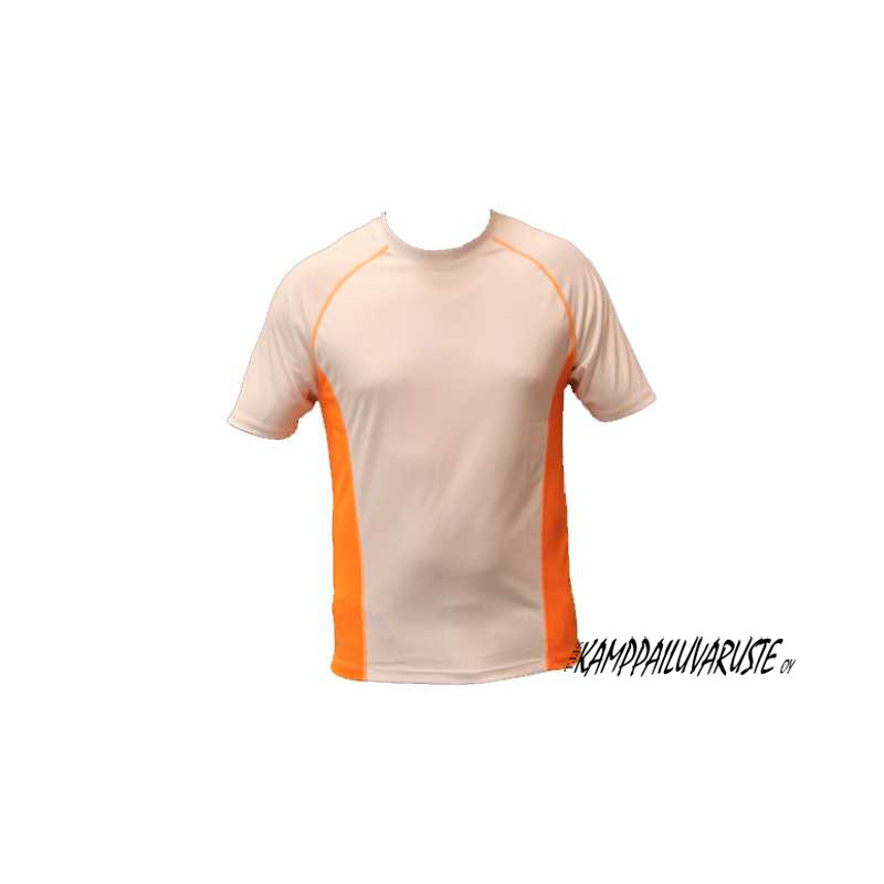 Tekniska T-shirts för män - Vit/Orange