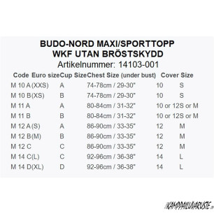Budo-Nord Maxi/sporttopp WKF utan bröstskydd