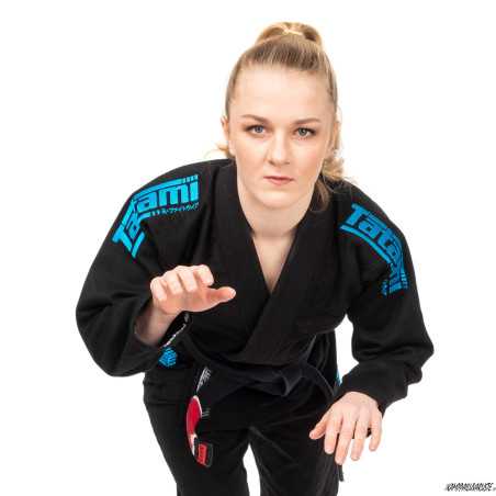Ladies Estilo Black Label Gi – Blue On Black at a low price TJJS Kamppailuvaruste Oy fast delivery