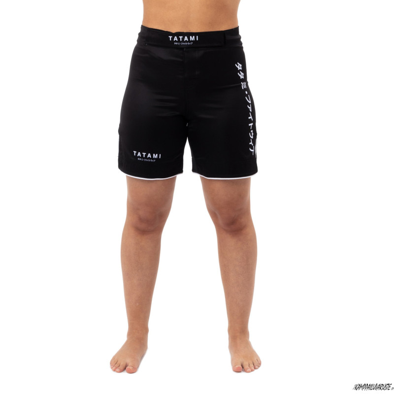 Tatami Katakana fight shorts för damer – Svart