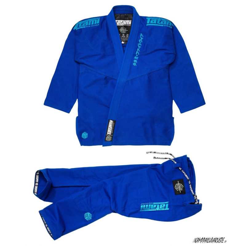 Tatami Estilo Black Label Gi – Blå på Blå till ett lågt pris TJJS Kamppailuvaruste Oy snabb leverans