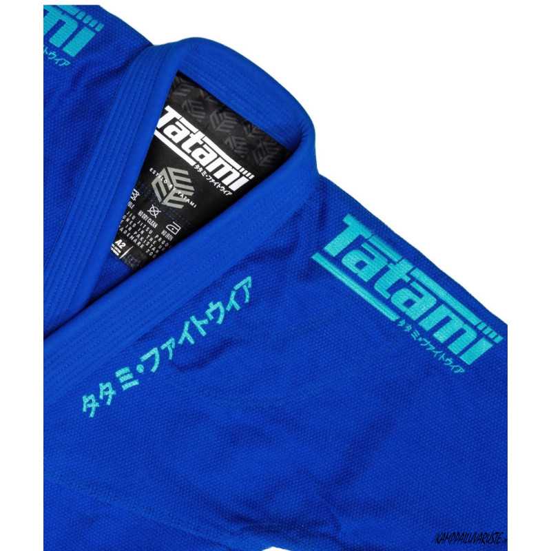Tatami Estilo Black Label Gi – Blå på Blå till ett lågt pris TJJS Kamppailuvaruste Oy snabb leverans