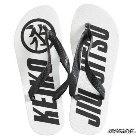 Keiko flip flop Jiu Jitsu 2019 - Valkoinen / Musta edulliseen hintaan TJJS Kamppailuvaruste Oy nopea toimitus