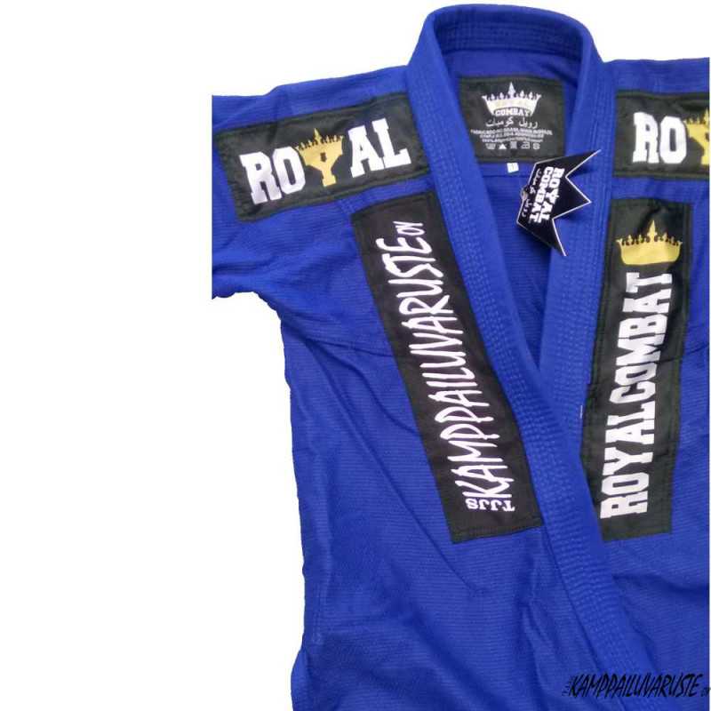 Royal Combat BJJ Kimono - Sininen edulliseen hintaan TJJS Kamppailuvaruste Oy nopea toimitus