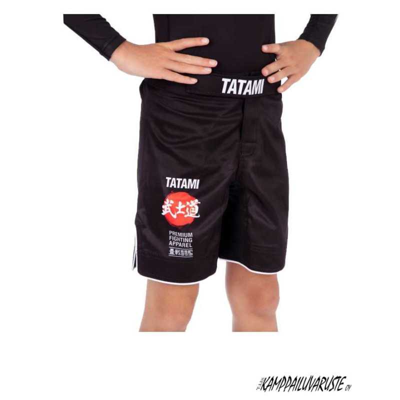 Tatami Kids Bushido Svart Grappling Shorts till ett lågt pris TJJS Kamppailuvaruste Oy snabb leverans