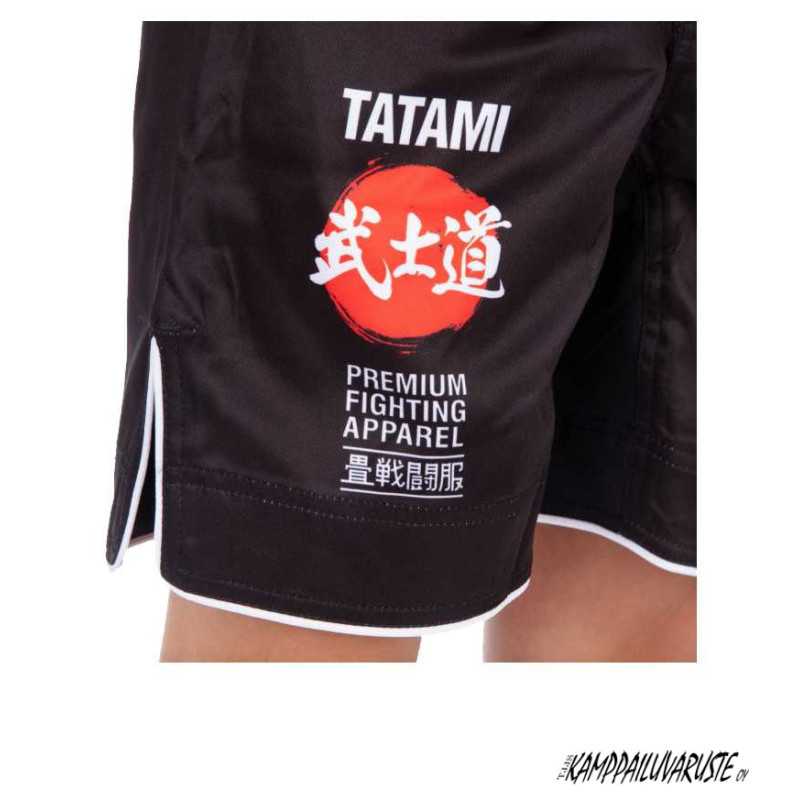 Tatami Kids Bushido Svart Grappling Shorts till ett lågt pris TJJS Kamppailuvaruste Oy snabb leverans