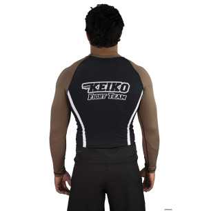 Keiko Speed rash guard long sleeve - Brown