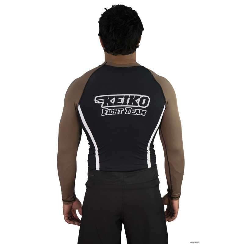 Keiko Speed rash guard pitkähihainen - Ruskea edulliseen hintaan TJJS Kamppailuvaruste Oy nopea toimitus