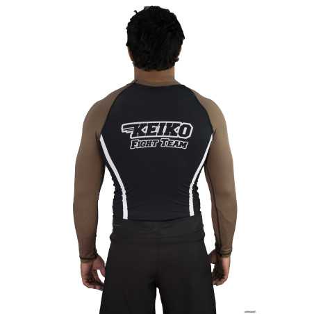 Keiko Speed rash guard long sleeve - Brown