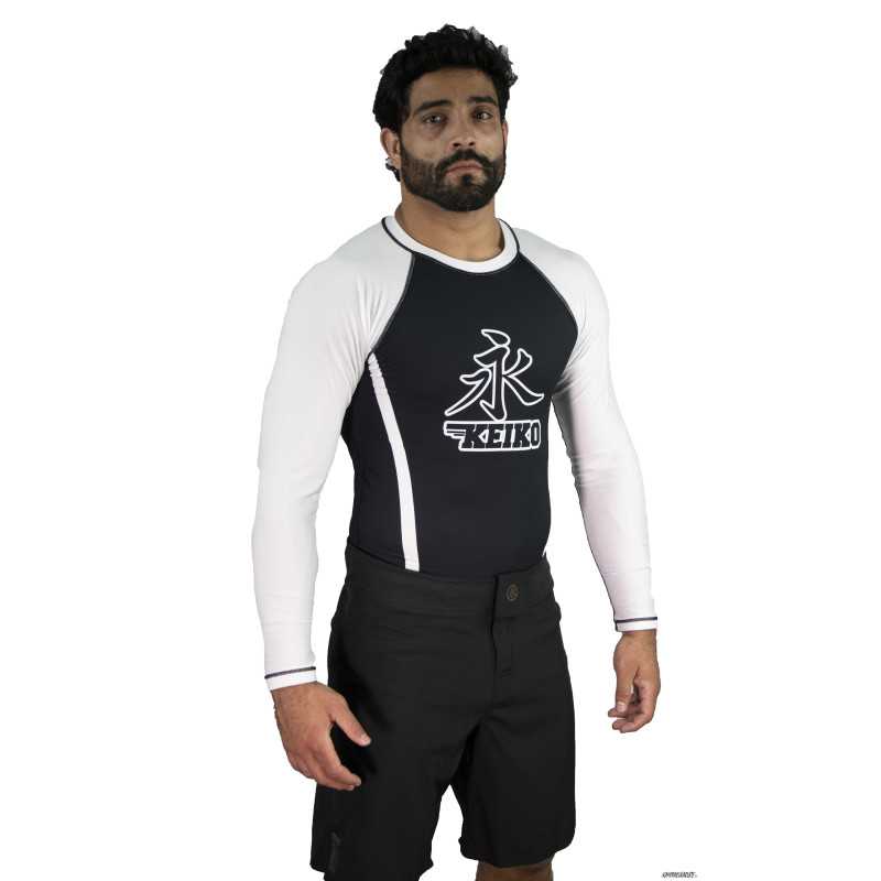 Keiko Speed rash guard pitkähihainen - Valkoinen