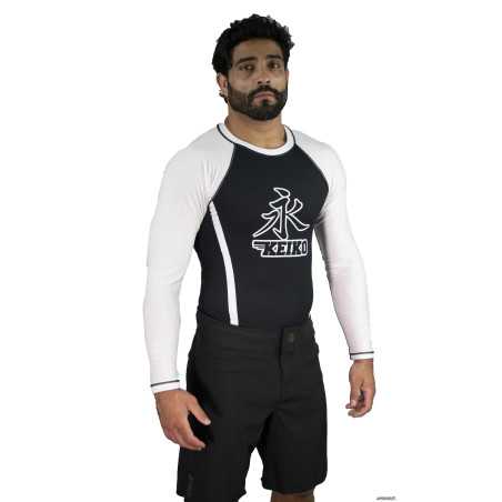 Keiko Speed rash guard long sleeve - White at a low price TJJS Kamppailuvaruste Oy fast delivery