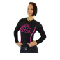 Keiko Speed rash guard long sleeve - Black/Pink