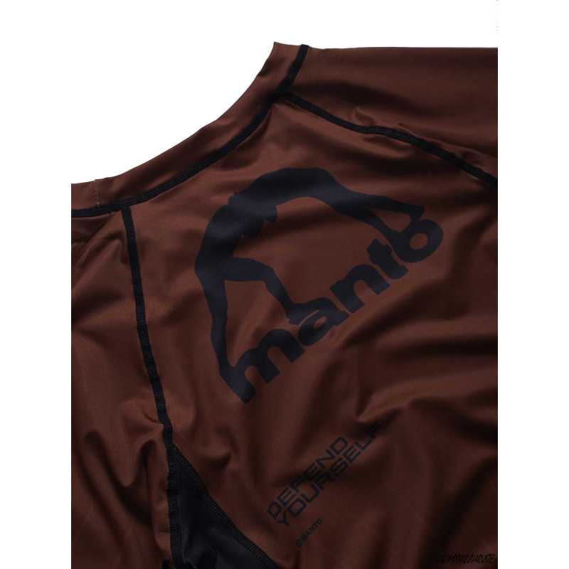 MANTO rashguard RANKED ruskea edulliseen hintaan TJJS Kamppailuvaruste Oy nopea toimitus