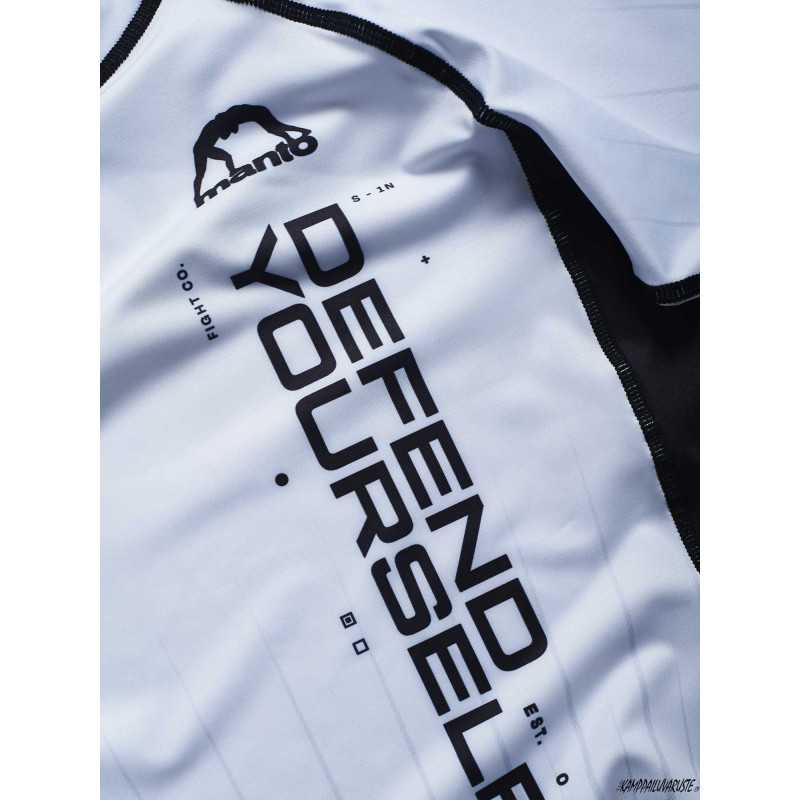 MANTO rashguard RANKED white at a low price TJJS Kamppailuvaruste Oy fast delivery