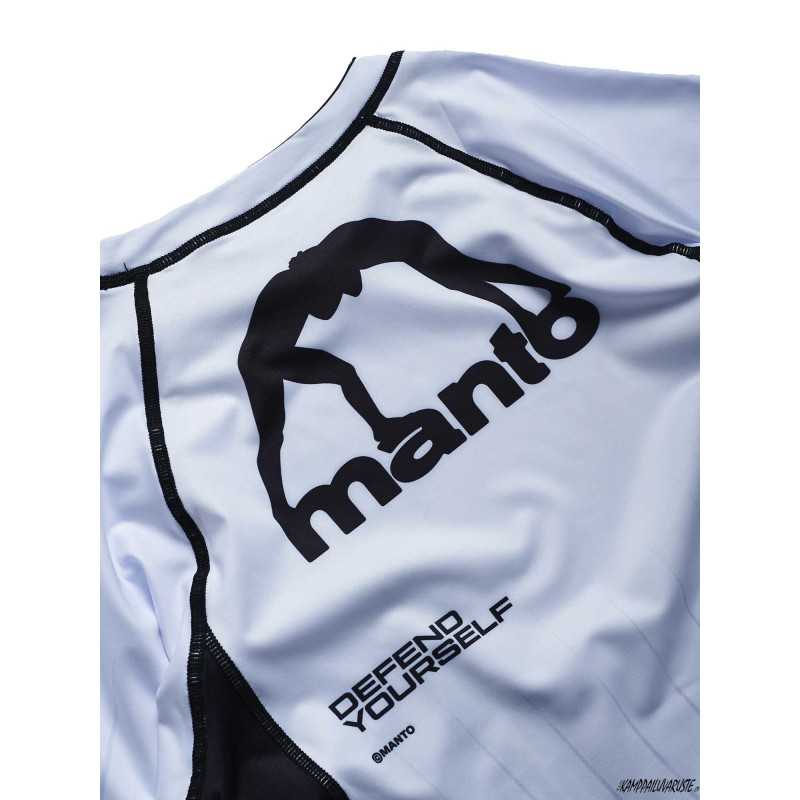 MANTO rashguard RANKED valkoinen edulliseen hintaan TJJS Kamppailuvaruste Oy nopea toimitus