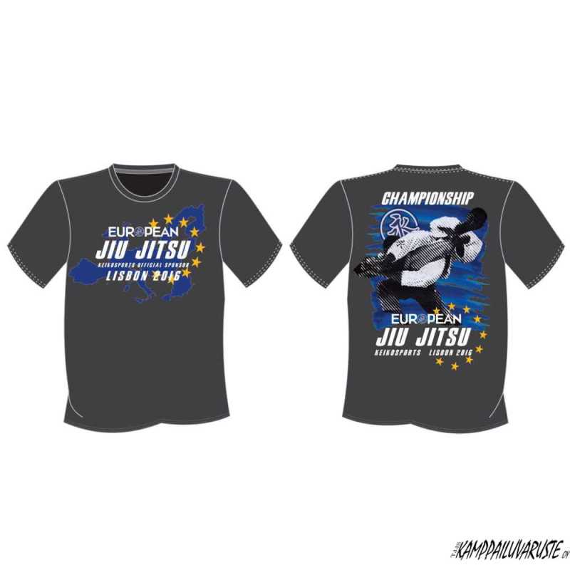 2016 EUROPEAN JIU-JITSU CHAMPIONSHIP T-shirts - Gray