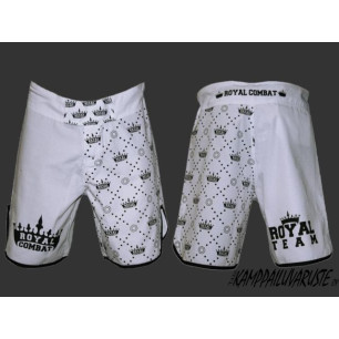 Royal Combat Fight shorts Rip Stop - White