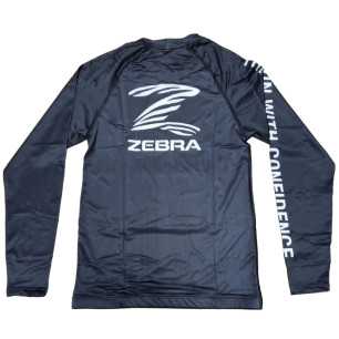 ZEBRA rash guard pitkähihainen Musta