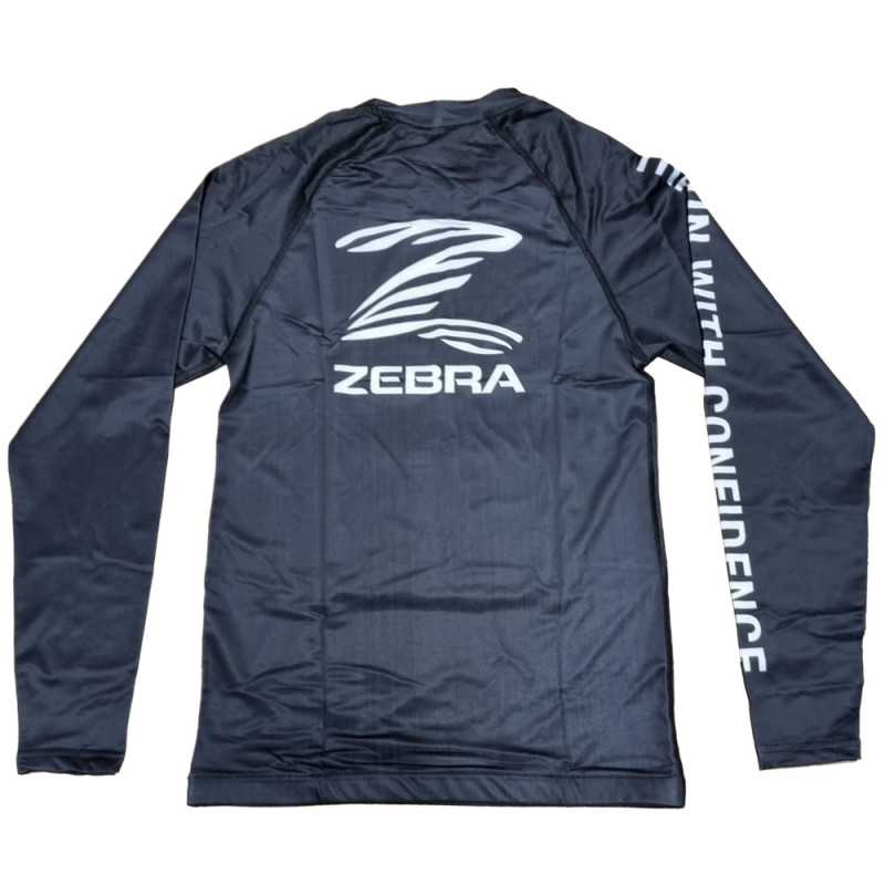 ZEBRA rash guard long sleeve Black at a low price TJJS Kamppailuvaruste Oy fast delivery